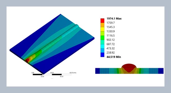 Thermal evaluation of MAG/TIG welding using numerical extension tool
