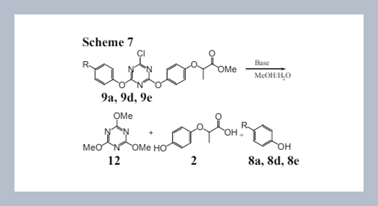 Investigation of the Synthesis of Phenoxypropionic Acid Derivatives Based on 1,3,5-Triazine System