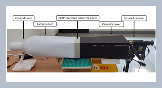 Determination of the defect’s size of multi-layer woven CFRP based on its temperature profile