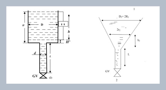 Comparison of Efflux Time between Cylindrical and Conical Tanks Through an Exit Pipe