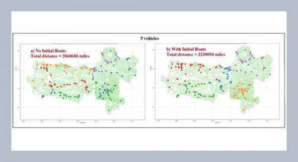 Optimization of capacitated vehicle routing problem using initial route with same size K-means and greedy algorithm for vaccines distribution